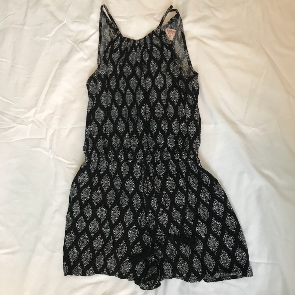 mossimo black and white romper